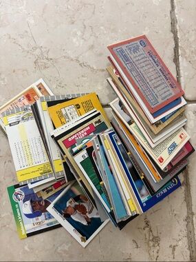 Vintage Sports Trading Card Lot - Multi Color